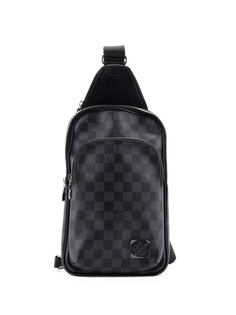 Louis Vuitton Pre-Owned Avenue Sling Bag NM Damier Graphite crossbody bag - Nero