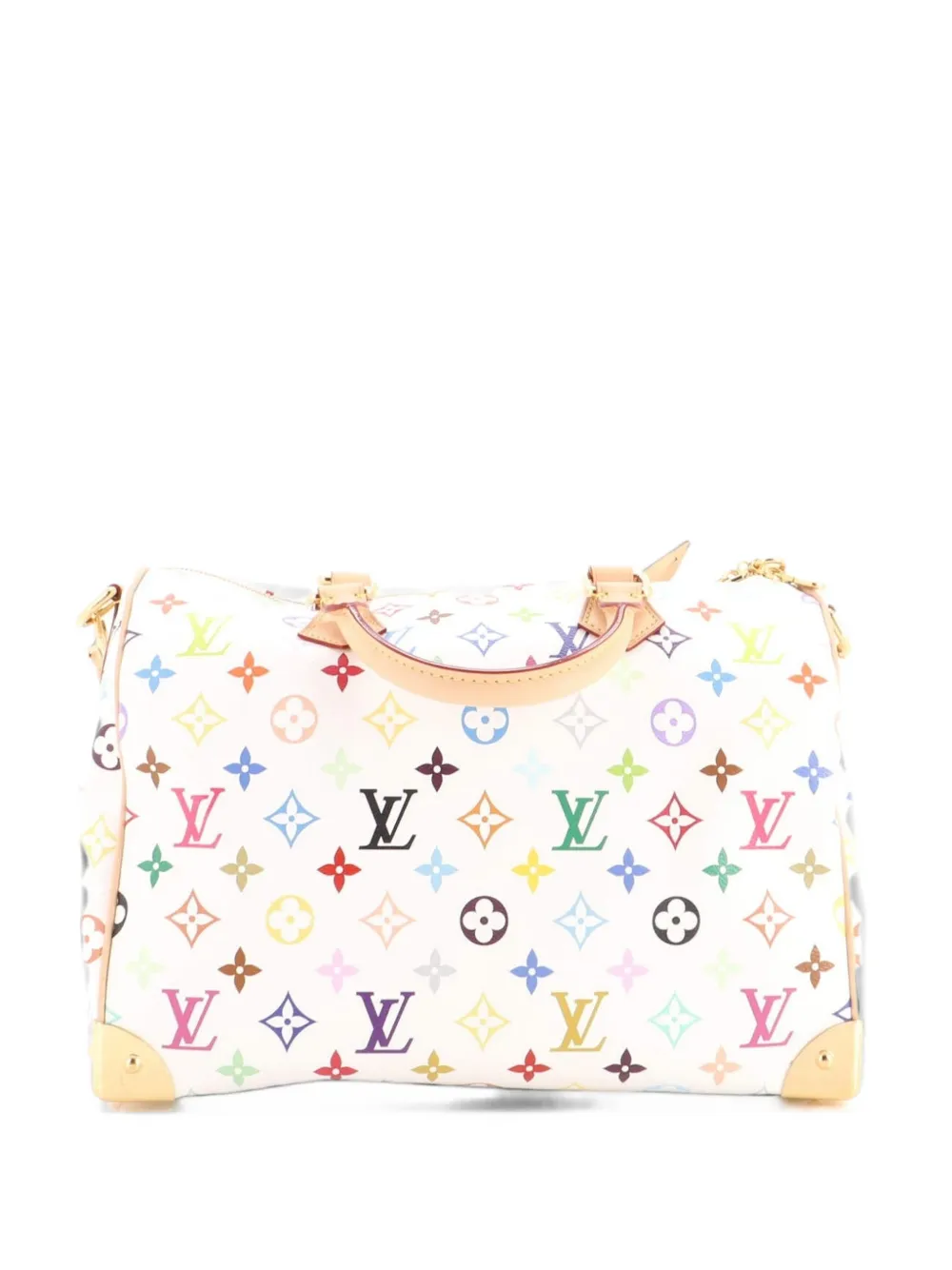 Louis Vuitton Pre-Owned x Takashi Murakami Speedy Soft Bandouliere Bag Monogram Multicolor 30 satchel - White