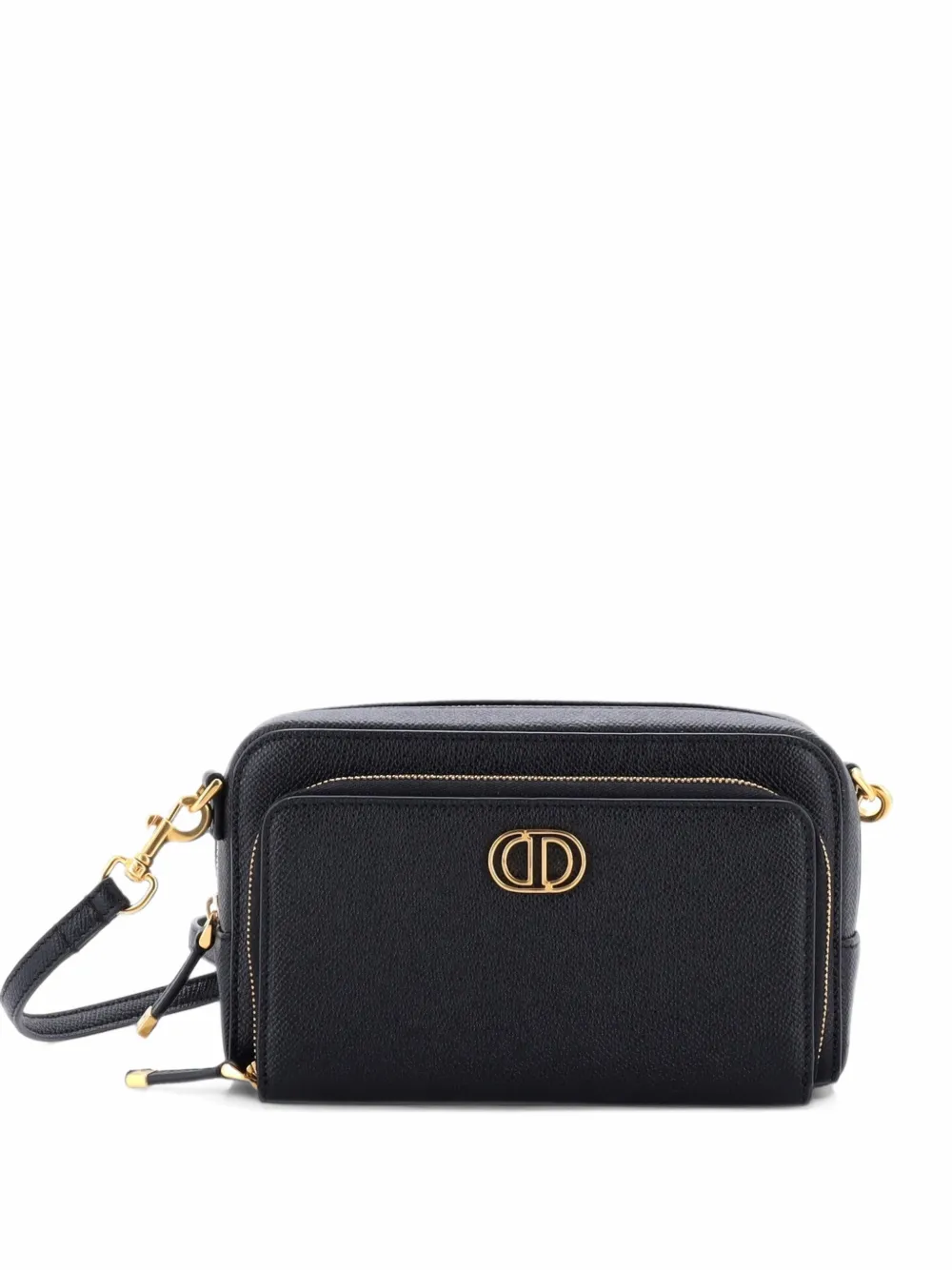 Christian Dior Pre-Owned Caro Double Pouch Leather crossbody bag - Schwarz