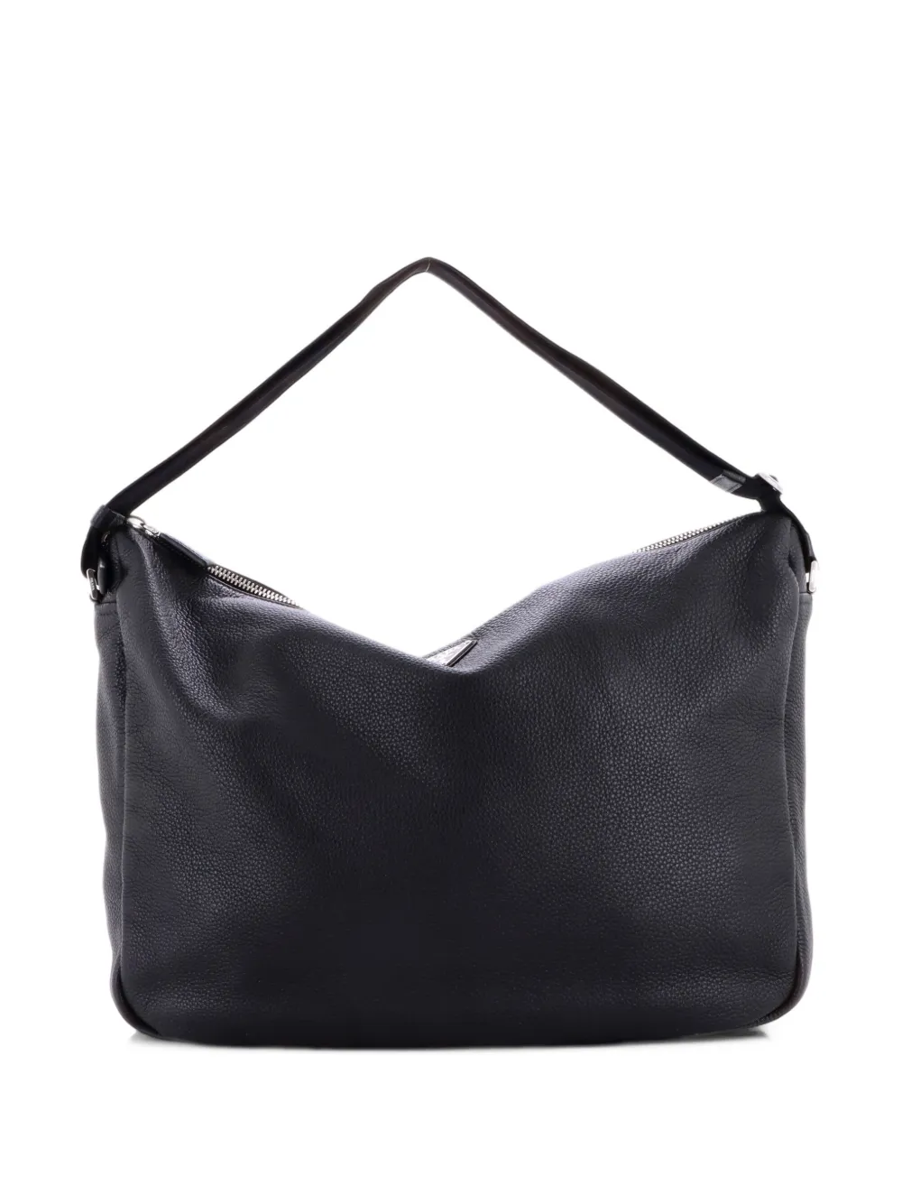 Prada Pre-Owned Zip Vitello Daino Large shoulder bag - Nero