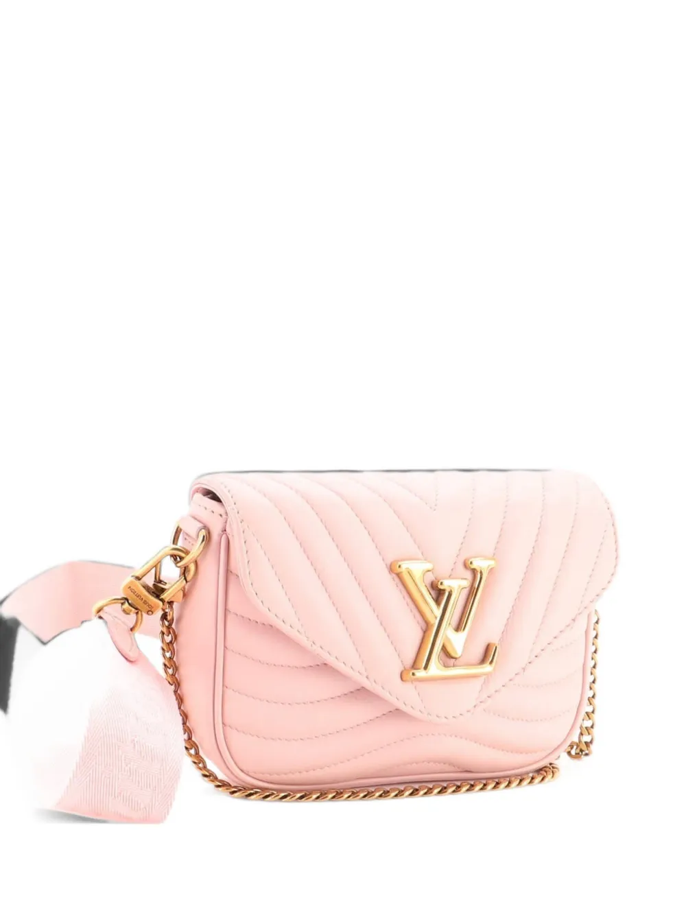 Louis Vuitton Pre-Owned New Wave Multi Pochette Quilted Leather crossbody bag - Rosa