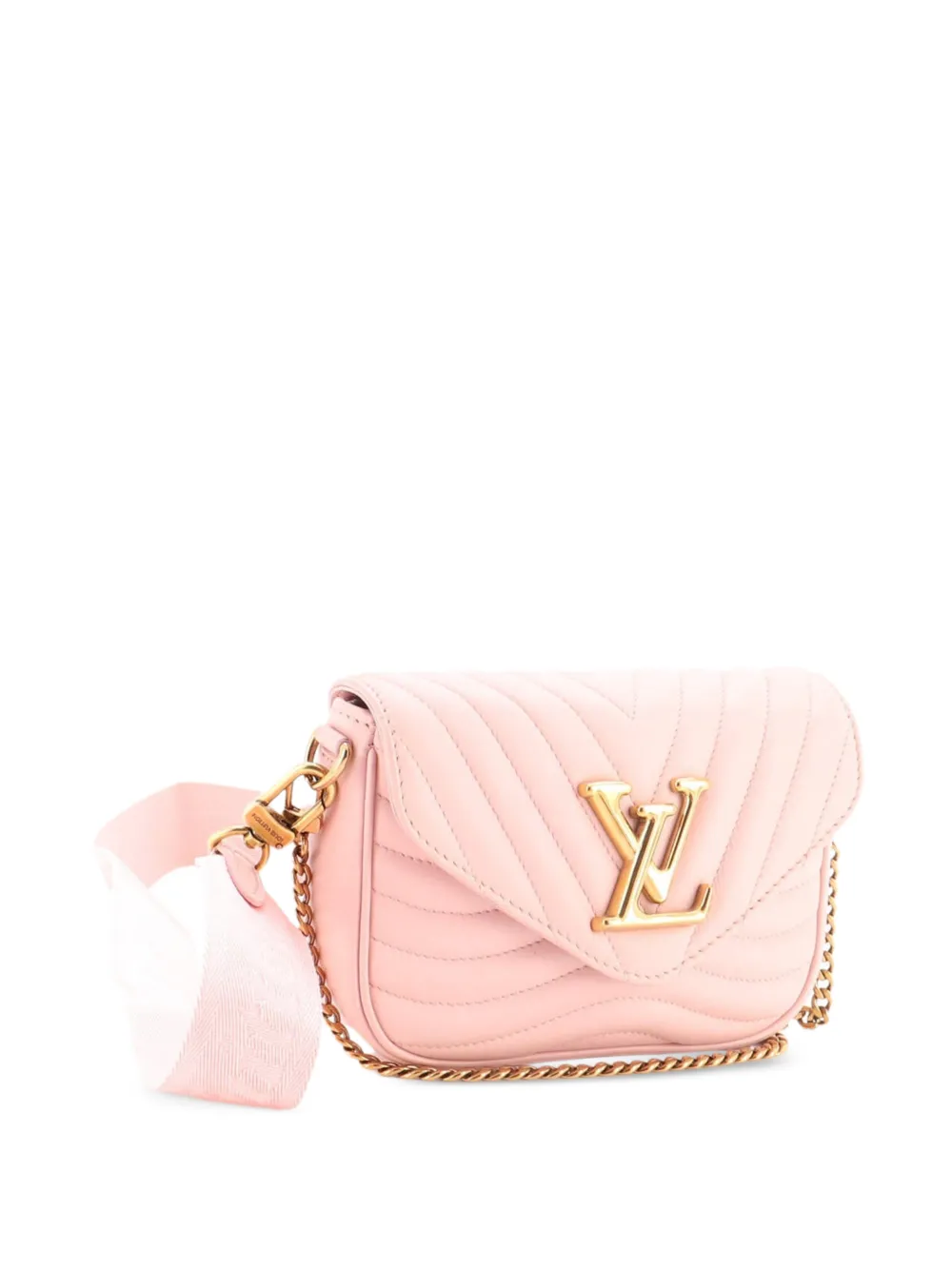 Louis Vuitton Pre-Owned New Wave Multi Pochette Quilted Leather crossbody bag - Rosa