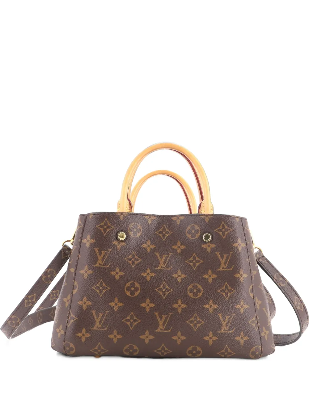 Louis Vuitton Pre-Owned Montaigne Handbag Monogram Canvas BB satchel - Brown