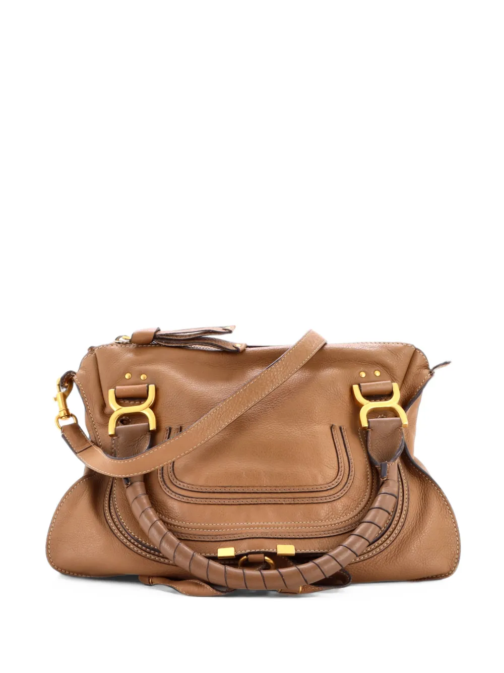 Chloé Pre-Owned Marcie Leather Medium satchel - Braun