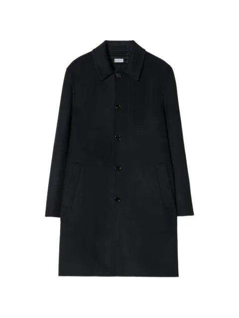 Burberry mid-length wool Worthing car coat