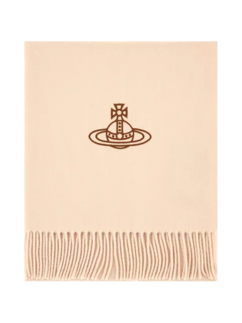 Vivienne Westwood embroidered Orb long scarf