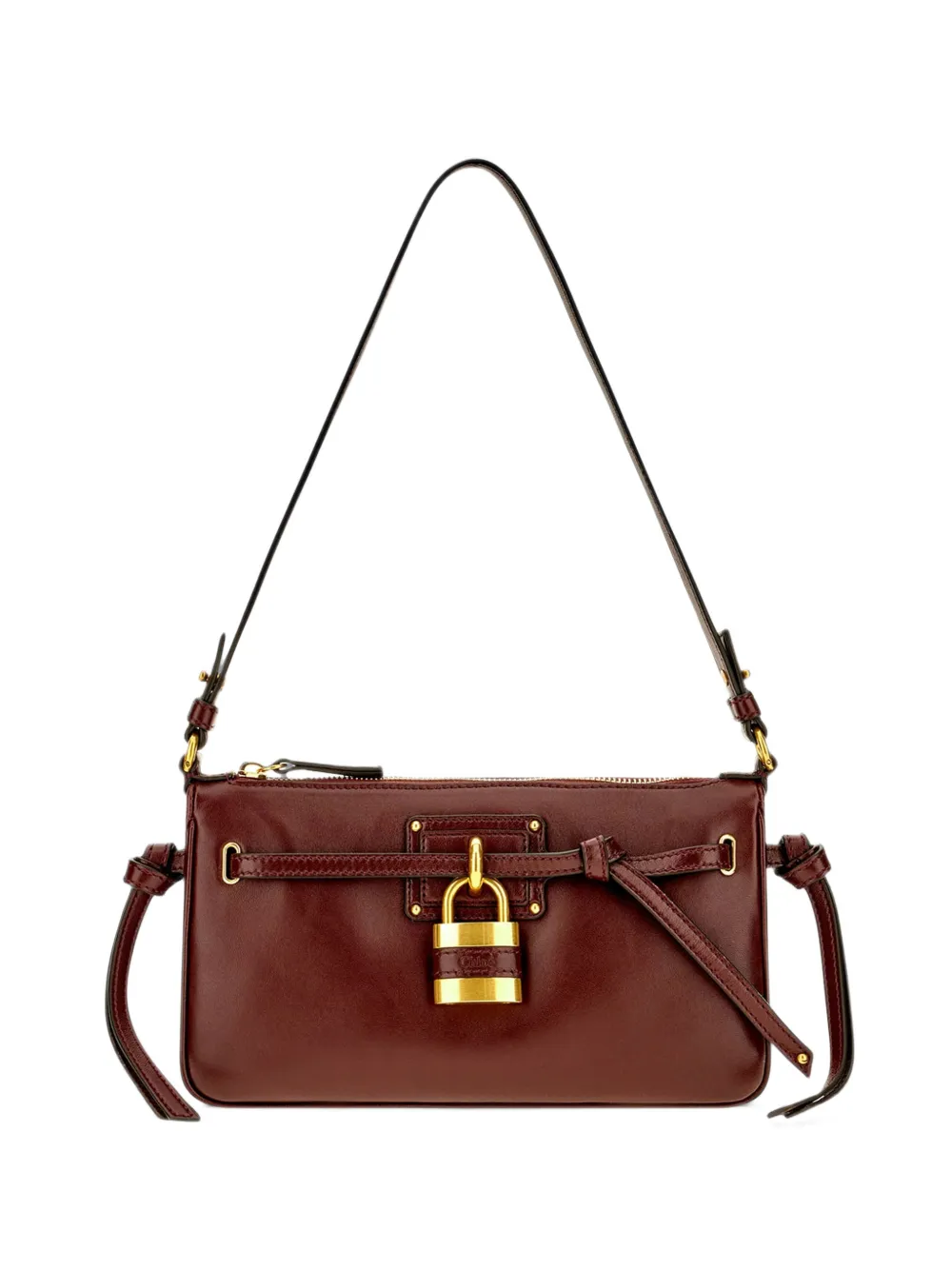 Chloé Padlock leather shoulder bag - Rot