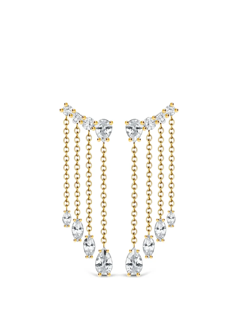 Thomas Sabo zirconia-embellished waterfall earrings - Or Thomas Sabo zirconia-embellished waterfall earrings - Or