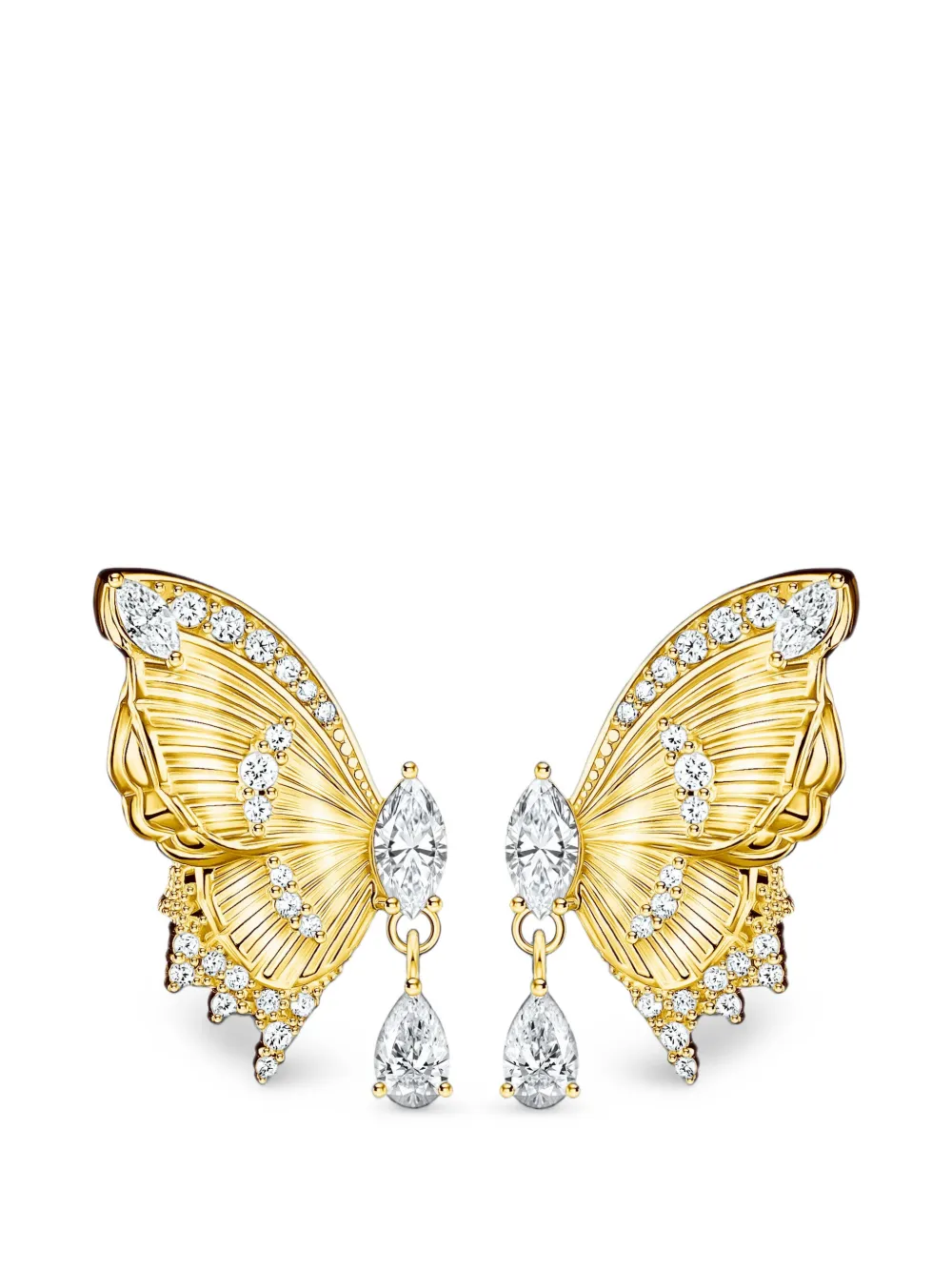 Thomas Sabo Butterfly Paradise zirconia earrings - Or Thomas Sabo Butterfly Paradise zirconia earrings - Or