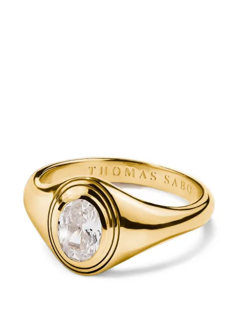 Thomas Sabo Bold Elegance oval-cut zirconia signet ring