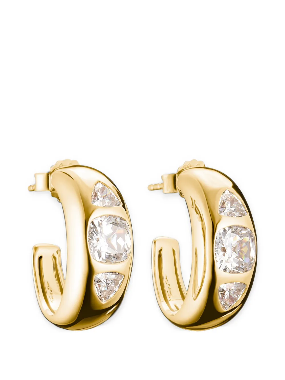 Thomas Sabo Bold Elegance zirconia hoop earrings - Or Thomas Sabo Bold Elegance zirconia hoop earrings - Or