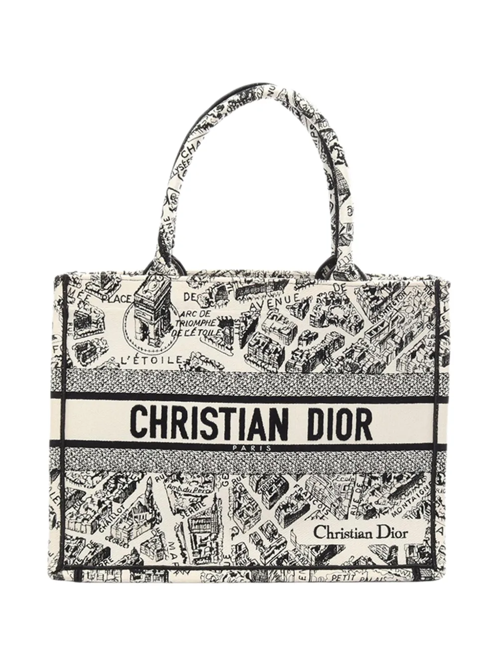 Christian Dior Pre-Owned 2000-2026 Medium Plan De Paris Book tote bag - Weiß