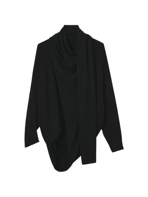 Y's asymmetric draped cardigan
