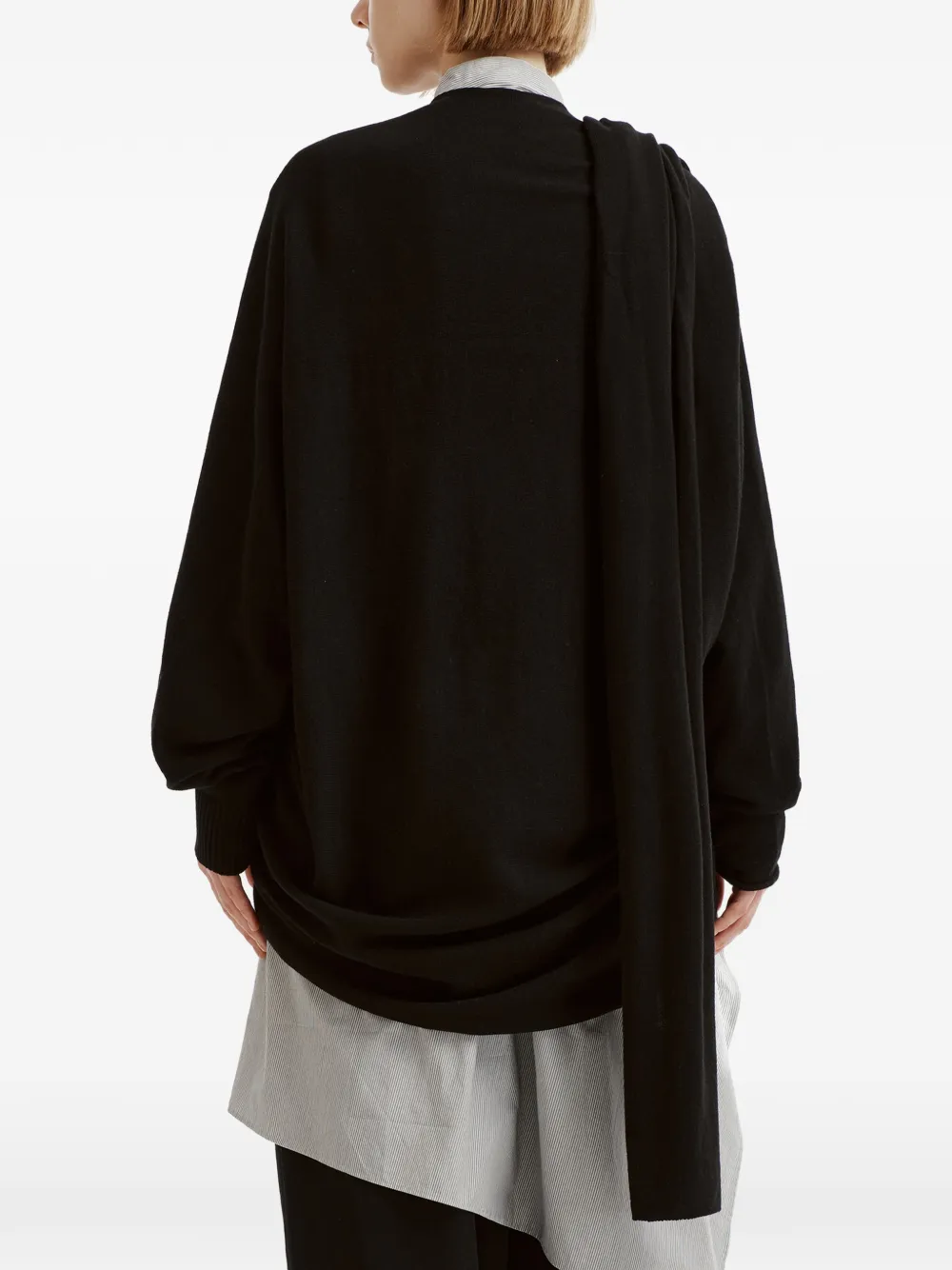 Y's Asymmetrisch vest Zwart