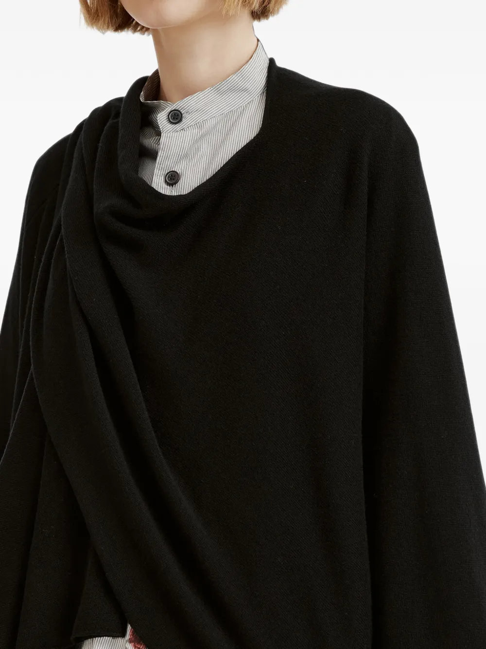 Y's Asymmetrisch vest Zwart