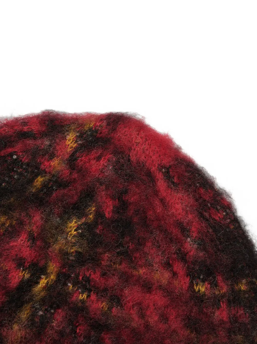 Y's Muts met ruit-patroon en ritsdetail Rood
