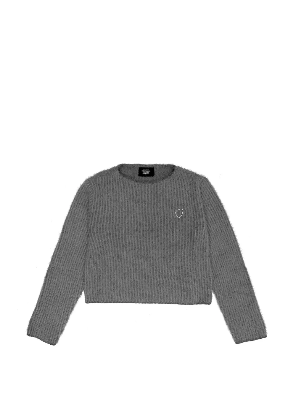 Htc Los Angeles ribbed cropped sweater Grijs