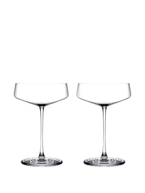 Nude x Tom Dixon Splash crystal champagne coupes (set of two)