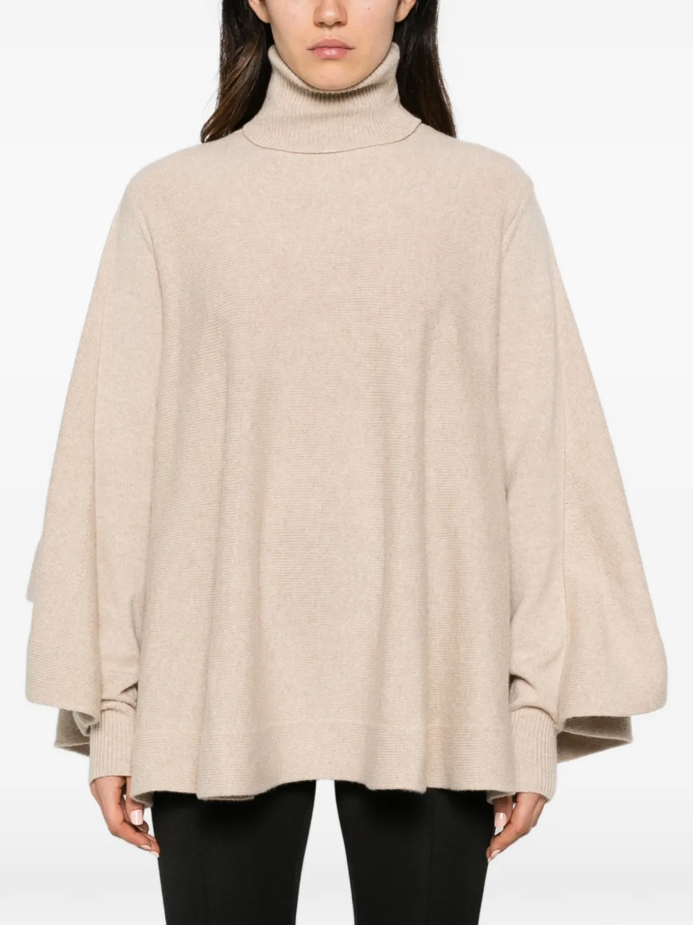 Jacquemus Fiocco draped-sleeve sweater Beige