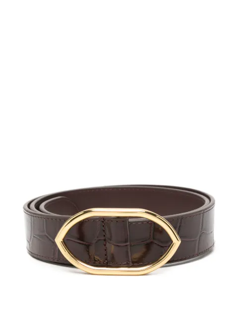 Jacquemus Calisson croc-effect leather belt