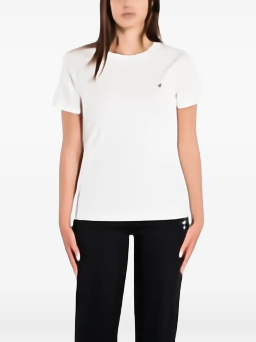 GUESS USA logo-plaque T-shirt Wit