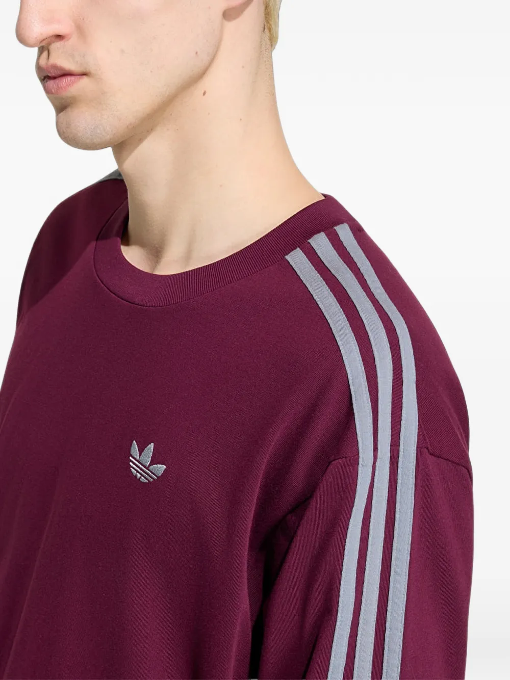 adidas Adicolor 3-Stripes oversized T-shirt Rood