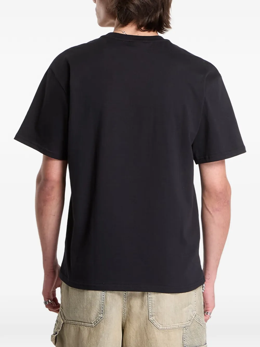 karl kani Jeans oversized T-shirt Zwart