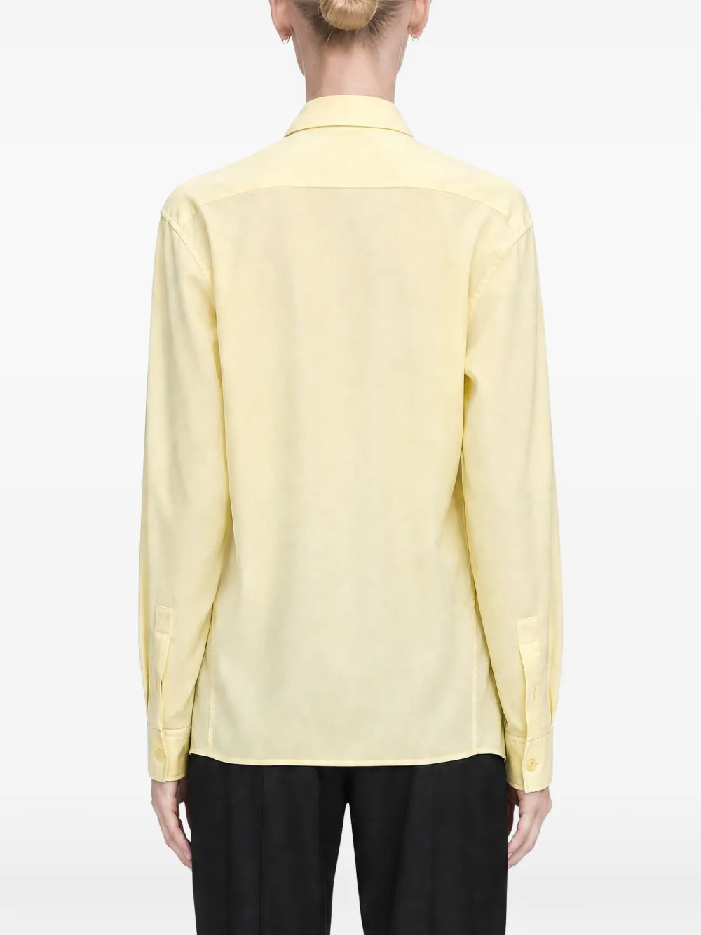 LOEWE shirt in wool and silk Geel