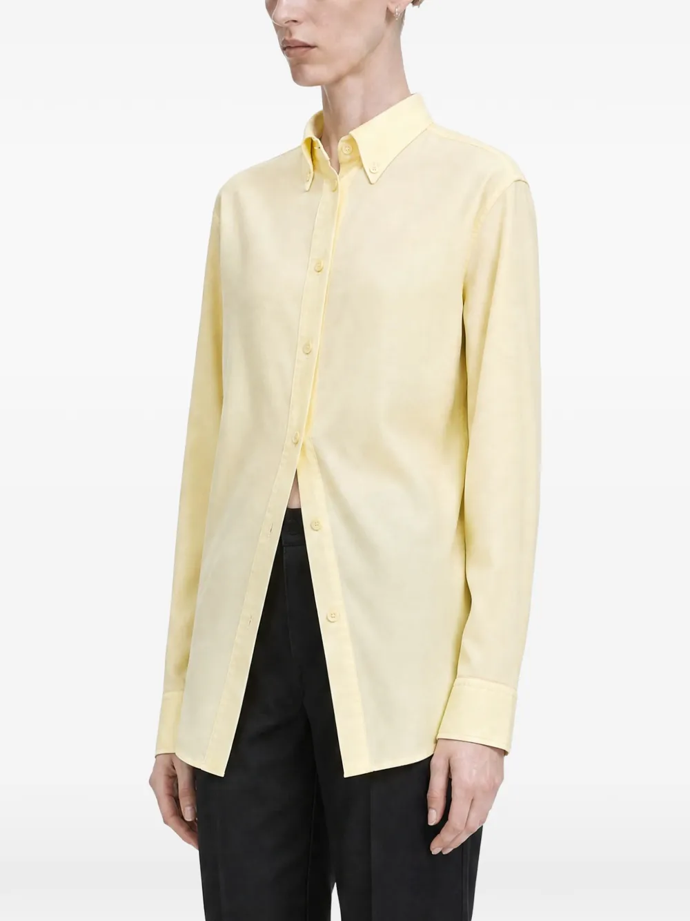 LOEWE shirt in wool and silk Geel