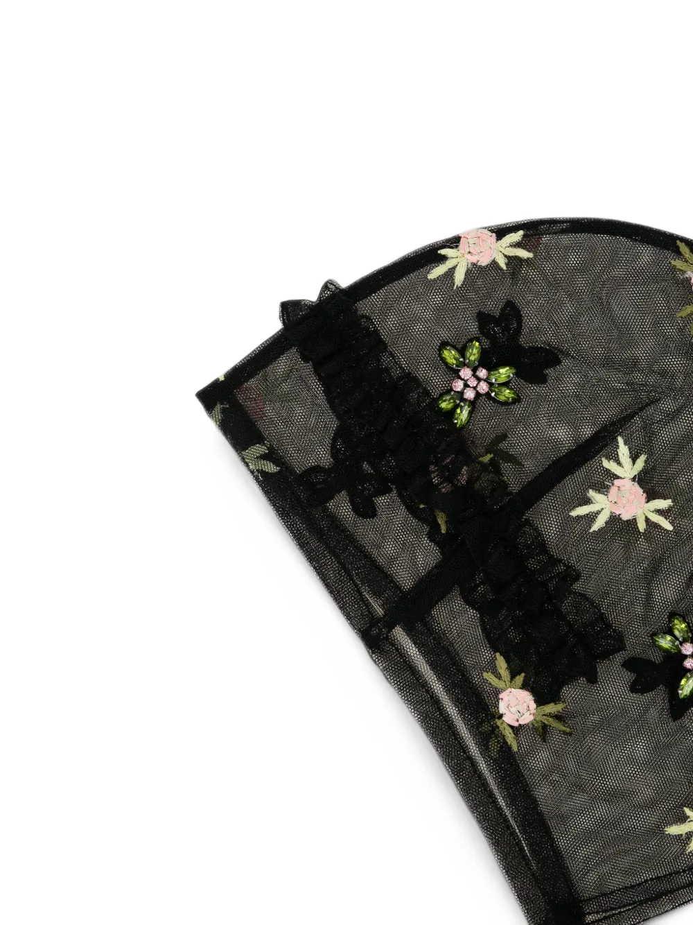 Simone Rocha Muts met borduurwerk Zwart