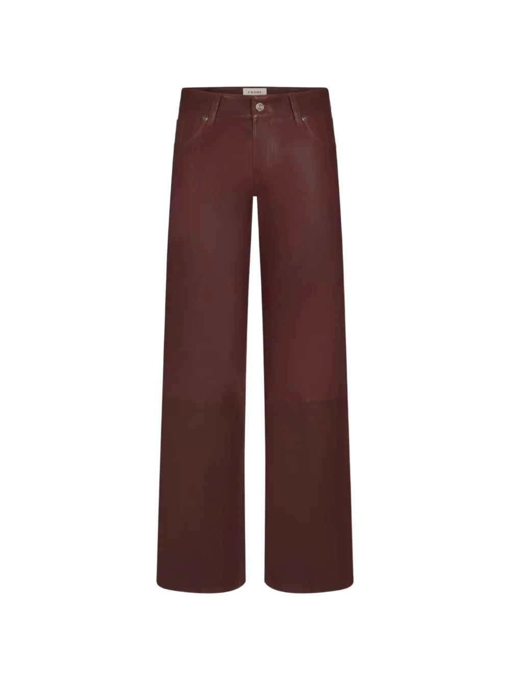 FRAME high-waisted wide-leg trousers - Rosso