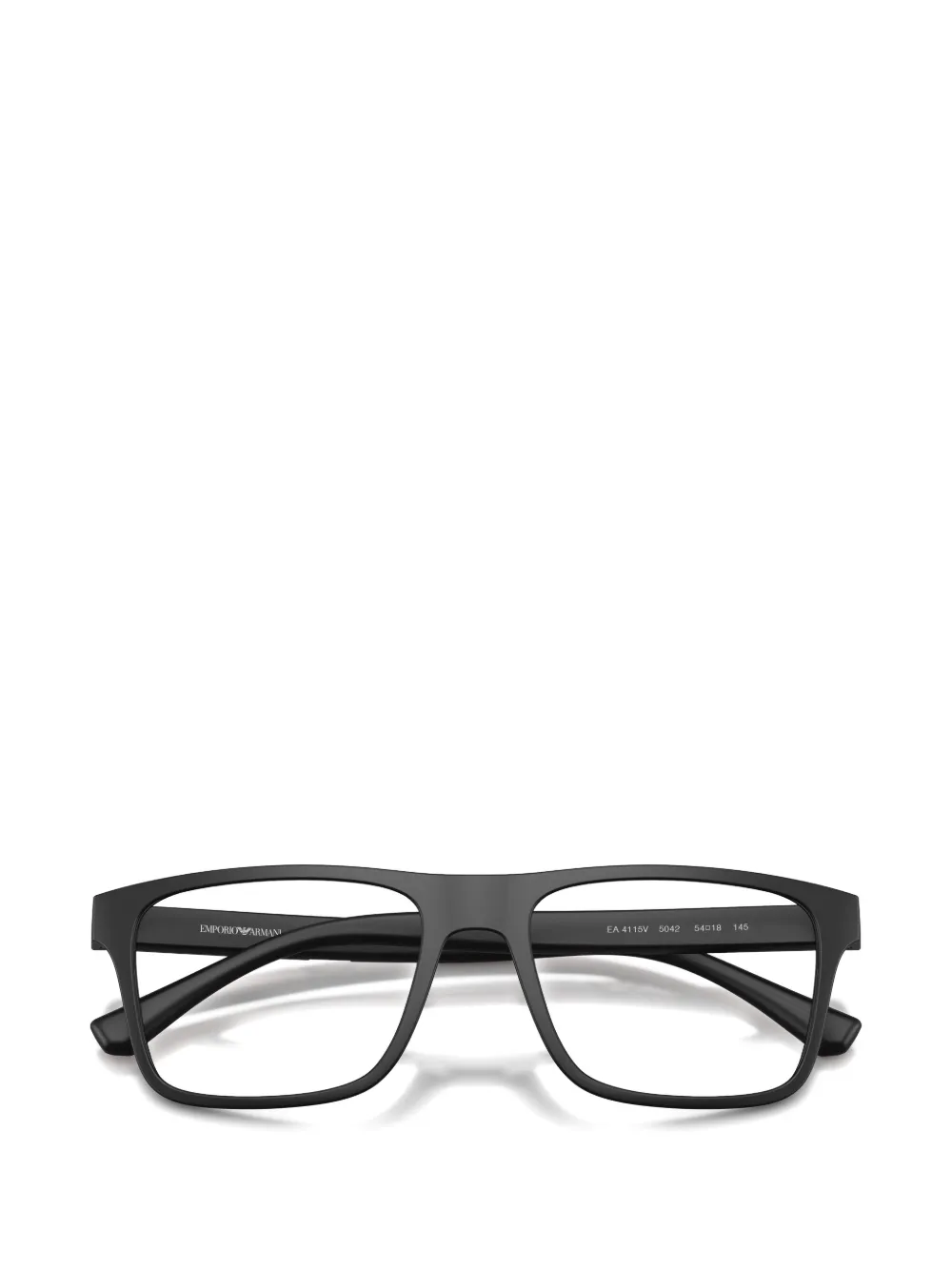 Emporio Armani rectangle-frame Eagle glasses Zwart