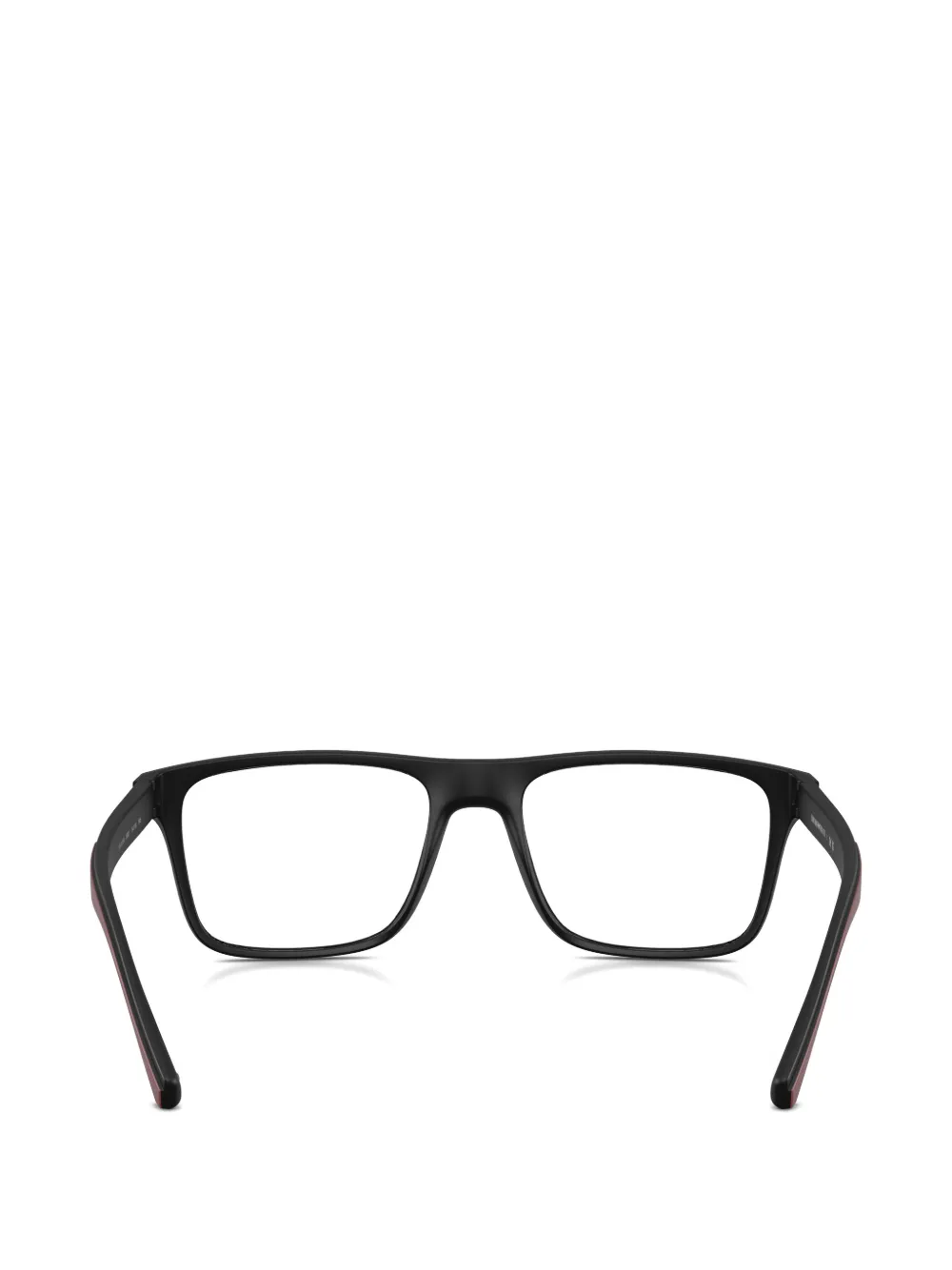 Emporio Armani rectangle-frame Eagle glasses Zwart