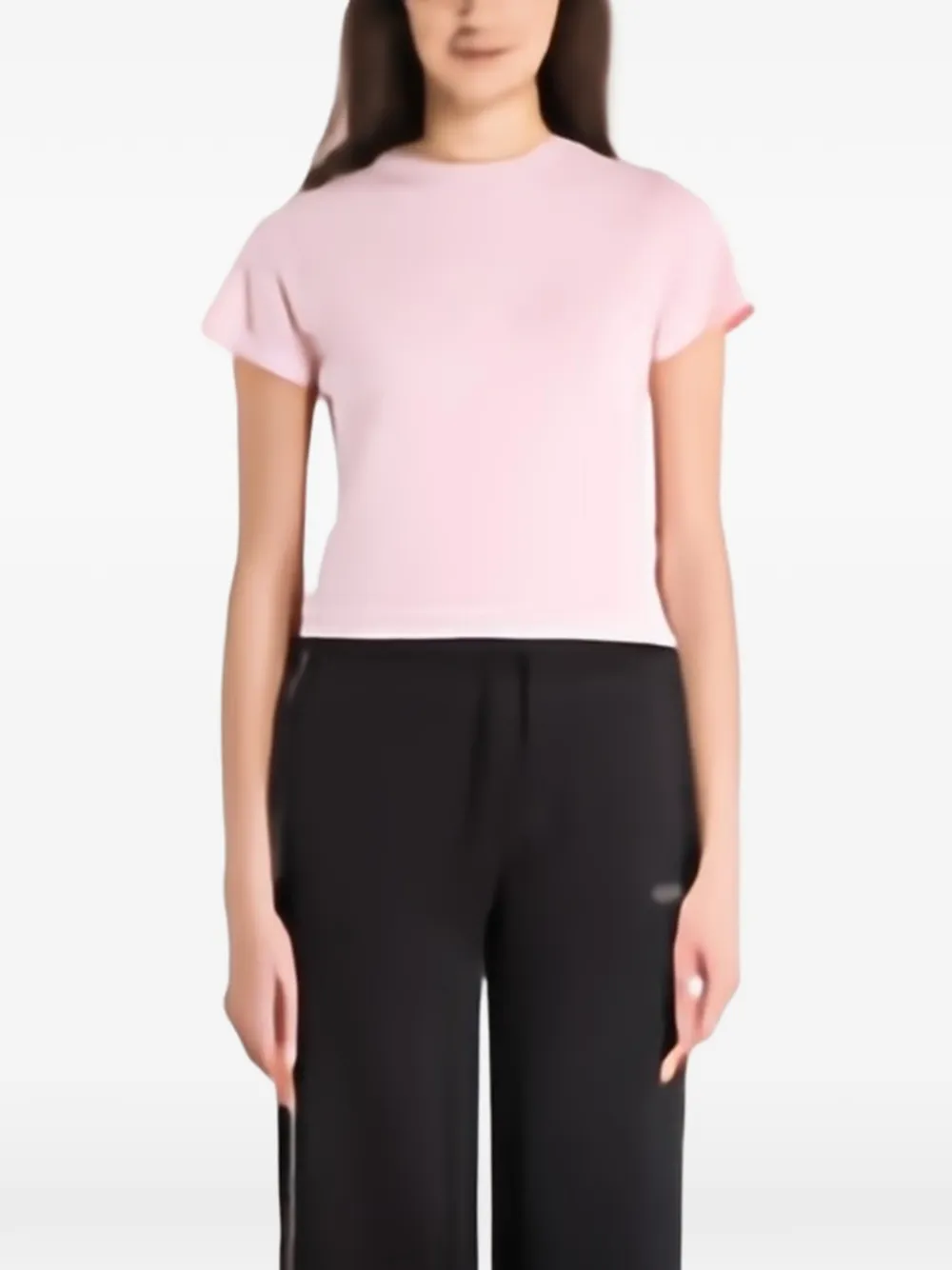 GUESS USA Colette logo-print T-shirt Roze