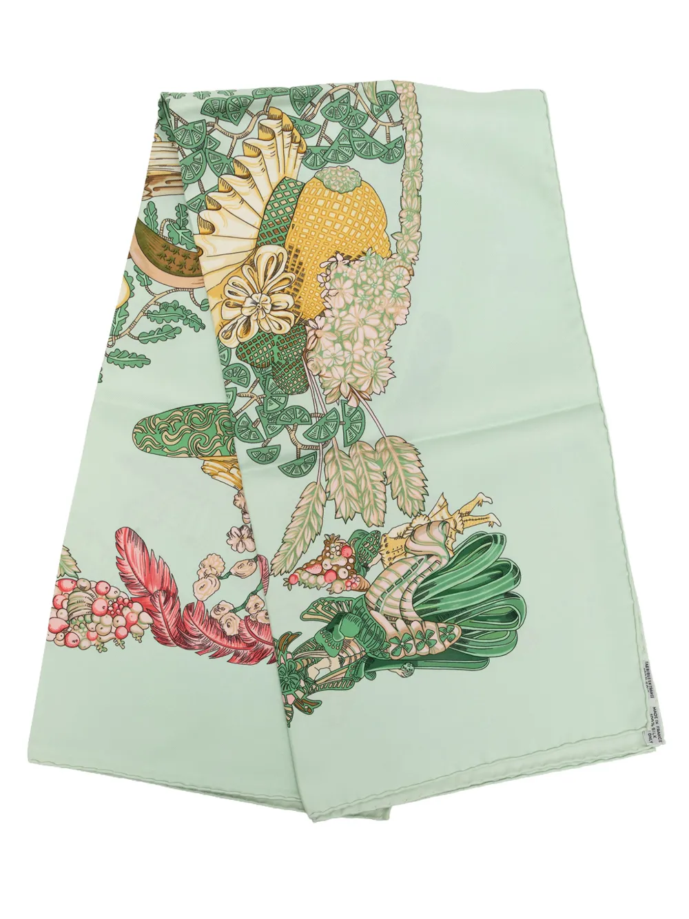 Hermès Pre-Owned 1990-2010 Chapeau Silk Scarf 90 scarves - Grün