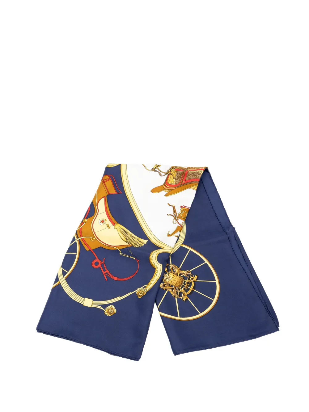 Hermès Pre-Owned 20th Century Springs Silk Scarf 90 scarves - Blau