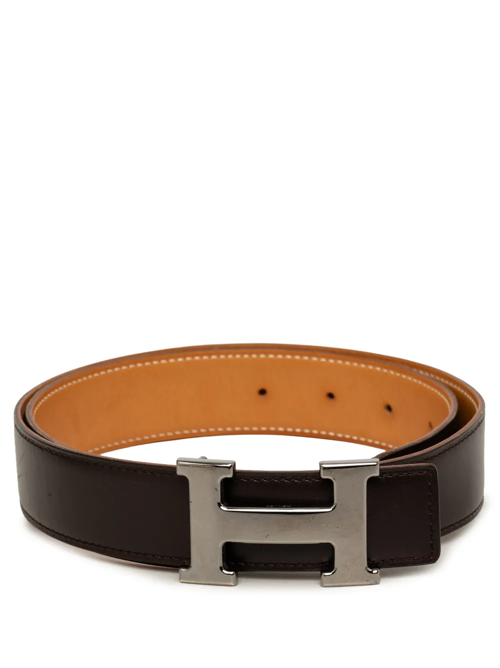 Hermès Pre-Owned 2007 Constance Reversible belt - Braun