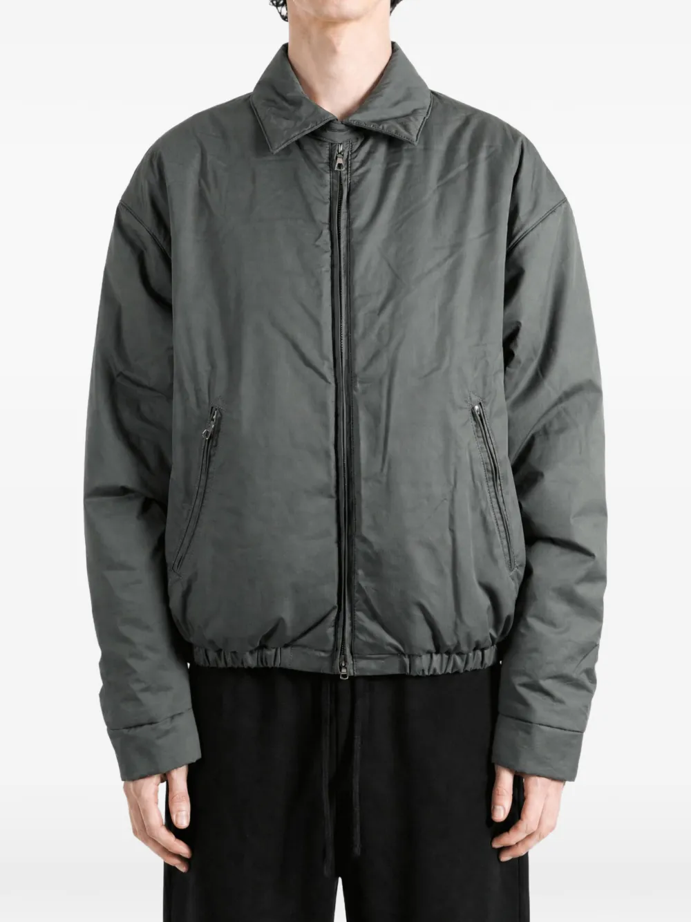 Rier padded zip-up jacket Grijs