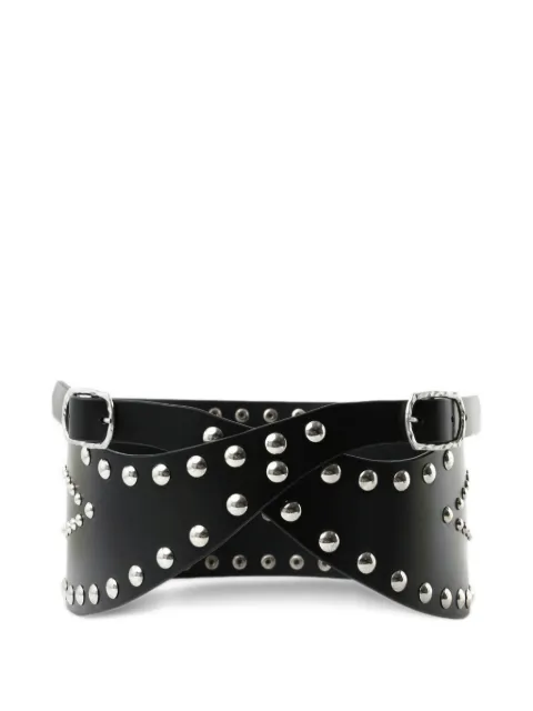 Ann Demeulemeester Niza stud-embellished leather belt