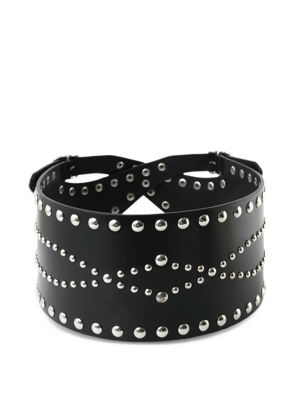 Ann Demeulemeester Niza stud-embellished leather belt Zwart