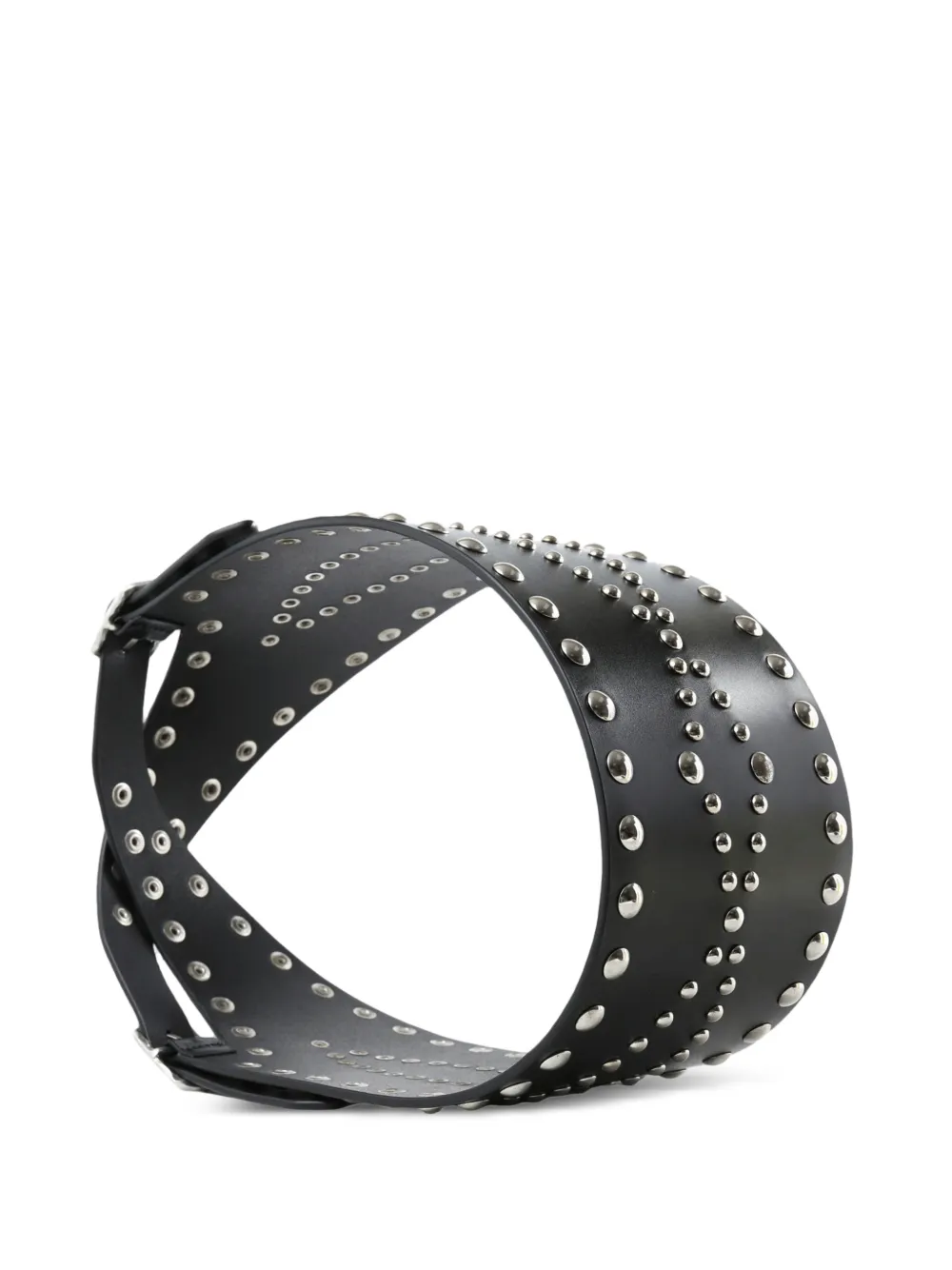 Ann Demeulemeester Niza stud-embellished leather belt Zwart