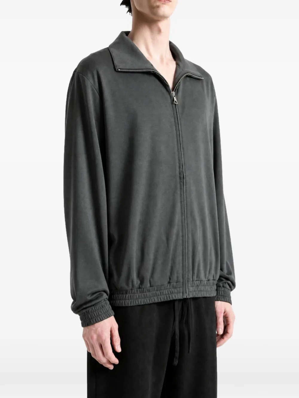 Rier Polar zip-up high-neck sweatshirt Grijs