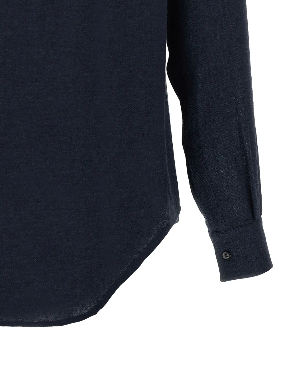 Xacus Marta curved-hem shirt Blauw