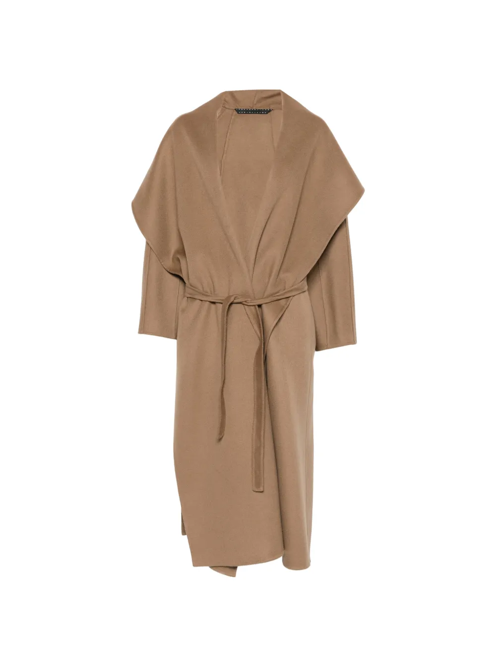 Max Mara belted shawl-collar coat Bruin