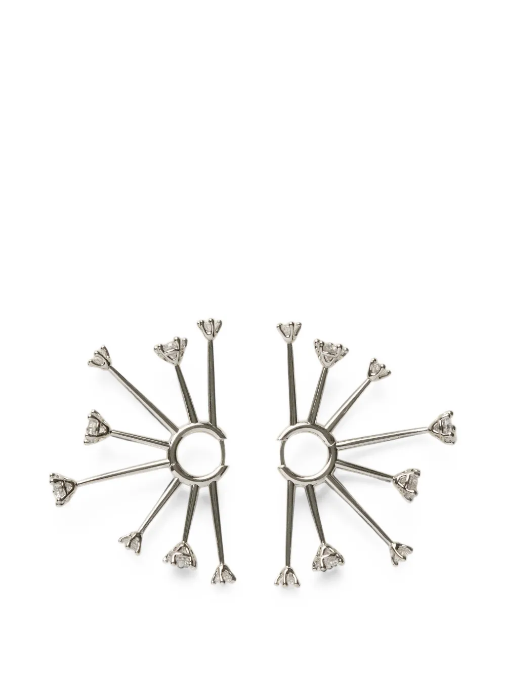 Panconesi Kismet zircon hoop earrings - Argento