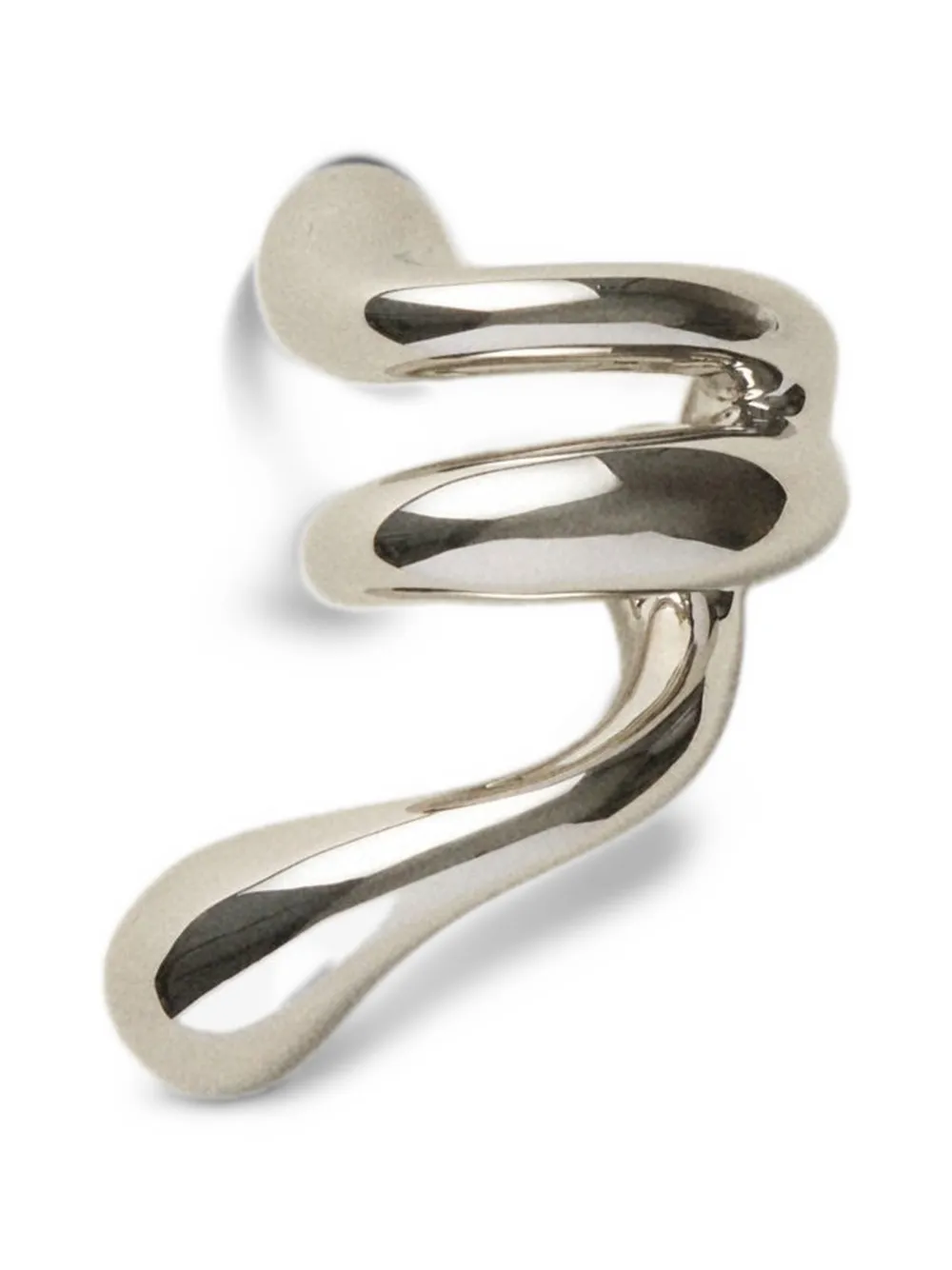 Panconesi Blow Up Forma spiral-shape ear cuff - Argent