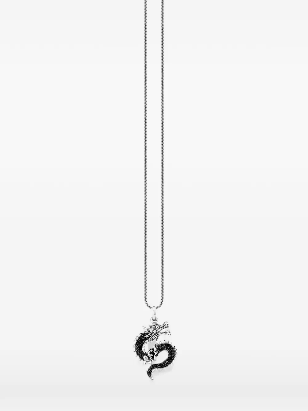 Thomas Sabo dragon-pendant necklace - Argento