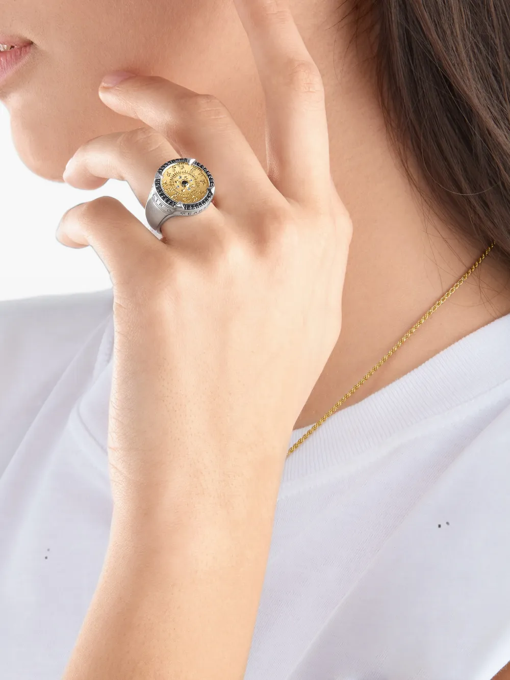 Thomas Sabo Elements of Nature signet ring - Argento