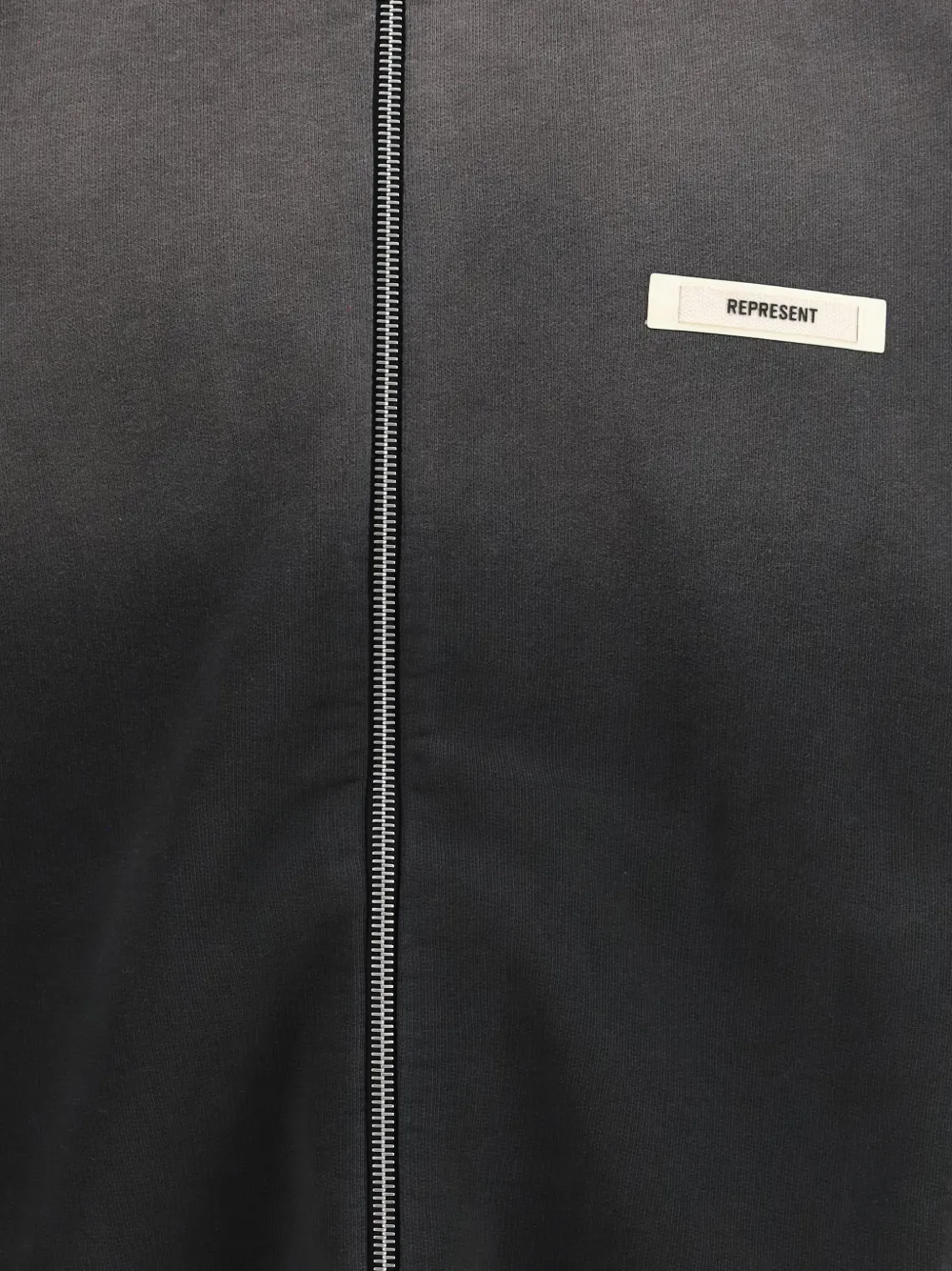 Represent faded-effect hoodie Zwart