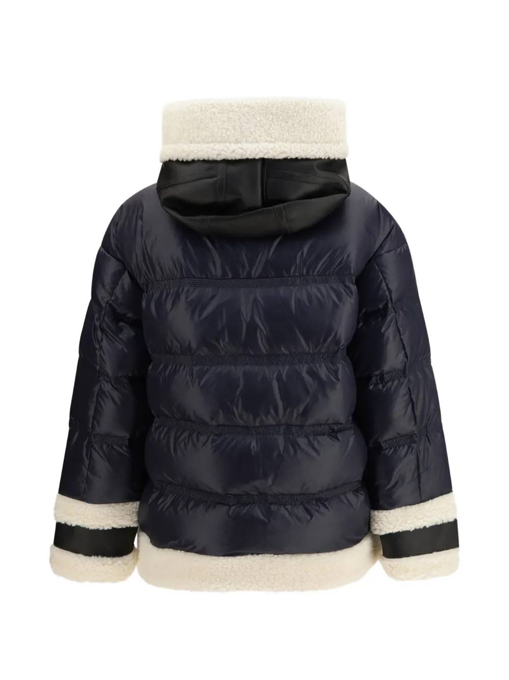 Peuterey faux-fur trim puffer jacket Blauw